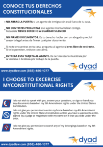 Vista previa de Tarjeta de derechos: qué hacer si ICE llega a tu puerta