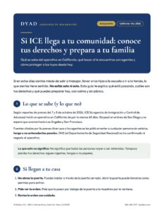 Vista previa de Qué hacer si ICE llega a tu comunidad: tus derechos